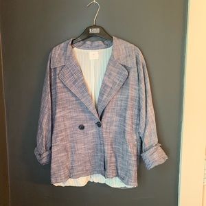 Urban Outfitters soft chambray blazer M